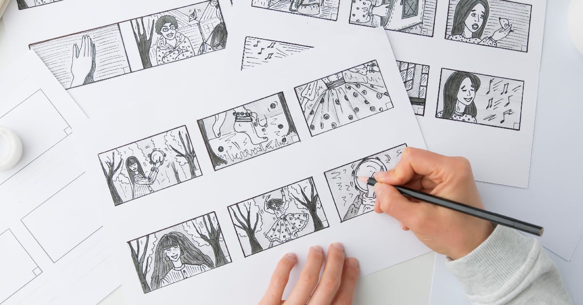 วาด/ออกแบบสตอรี่บอร์ด